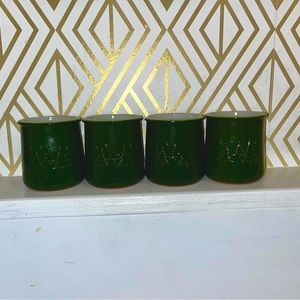 Limited Edition Evergreen Trees La Fermiere pots with white (set of four)